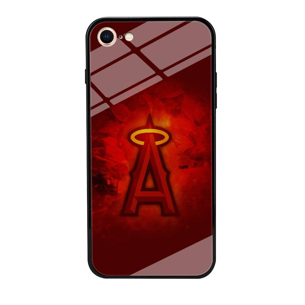 Baseball Los Angeles Angels MLB 002 iPhone 8 Case-Tempered Glass Case-Xtracase