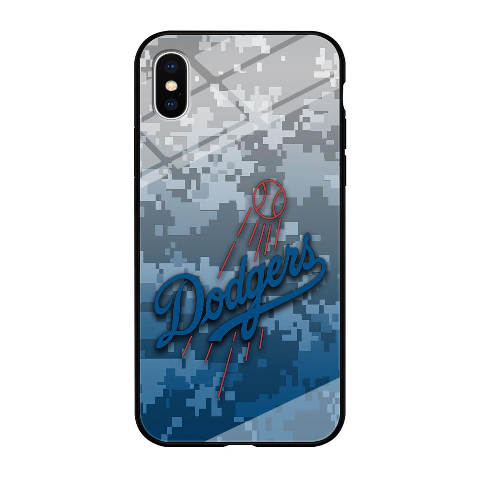 Baseball Los Angeles Dodgers MLB 001 iPhone Xs Max Case-Tempered Glass Case-Xtracase