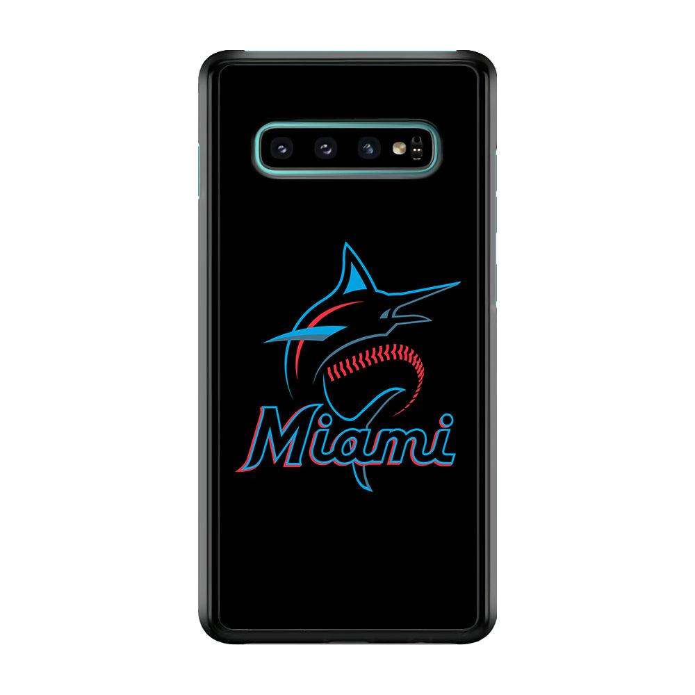Baseball Miami Marlins MLB 001 Samsung Galaxy S10 Plus Case-Plastic / Full Wrap (3D Case)-Xtracase