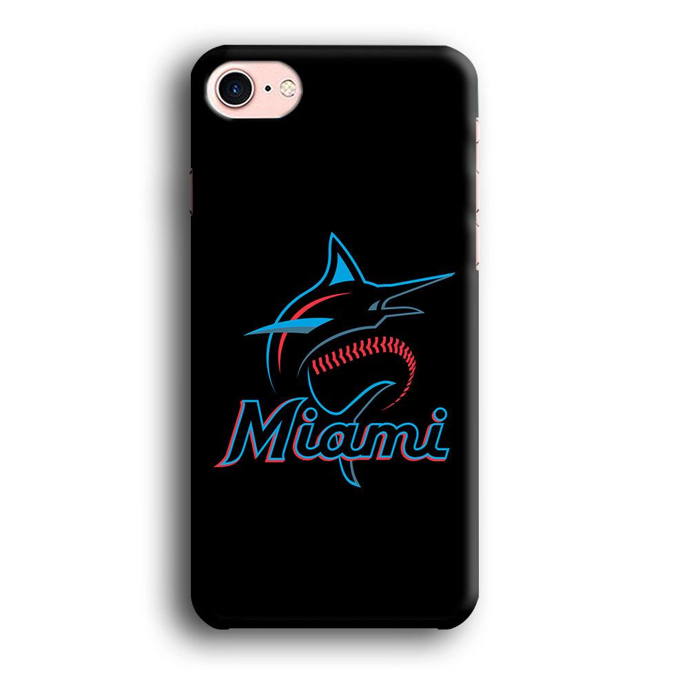 Baseball Miami Marlins MLB 001 iPhone SE 2020 Case-Plastic / Full Wrap (3D Case)-Xtracase