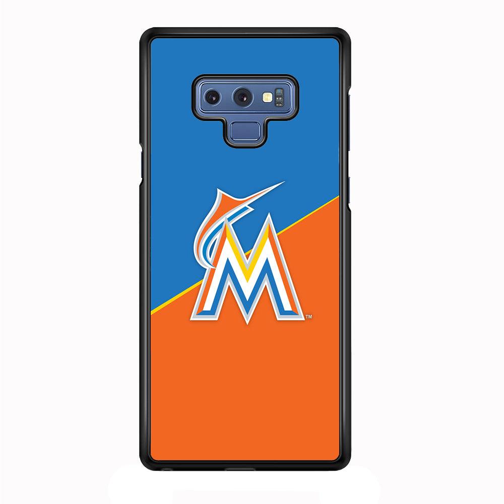 Baseball Miami Marlins MLB 002 Samsung Galaxy Note 9 Case-Plastic / Full Wrap (3D Case)-Xtracase