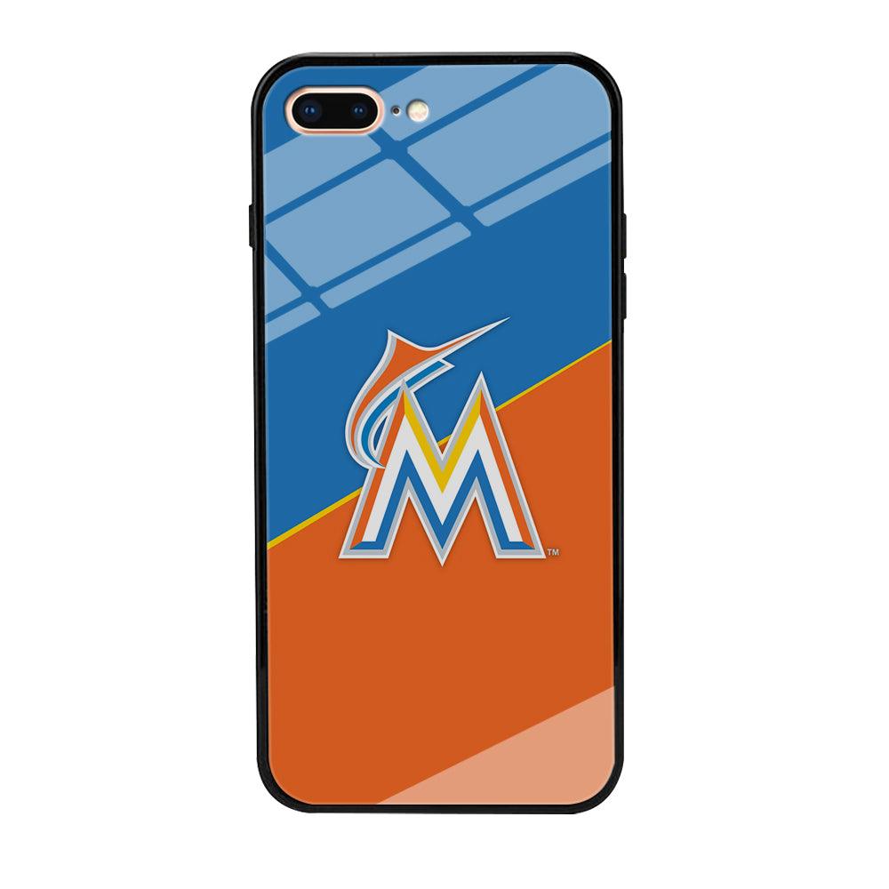Baseball Miami Marlins MLB 002 iPhone 7 Plus Case-Tempered Glass Case-Xtracase