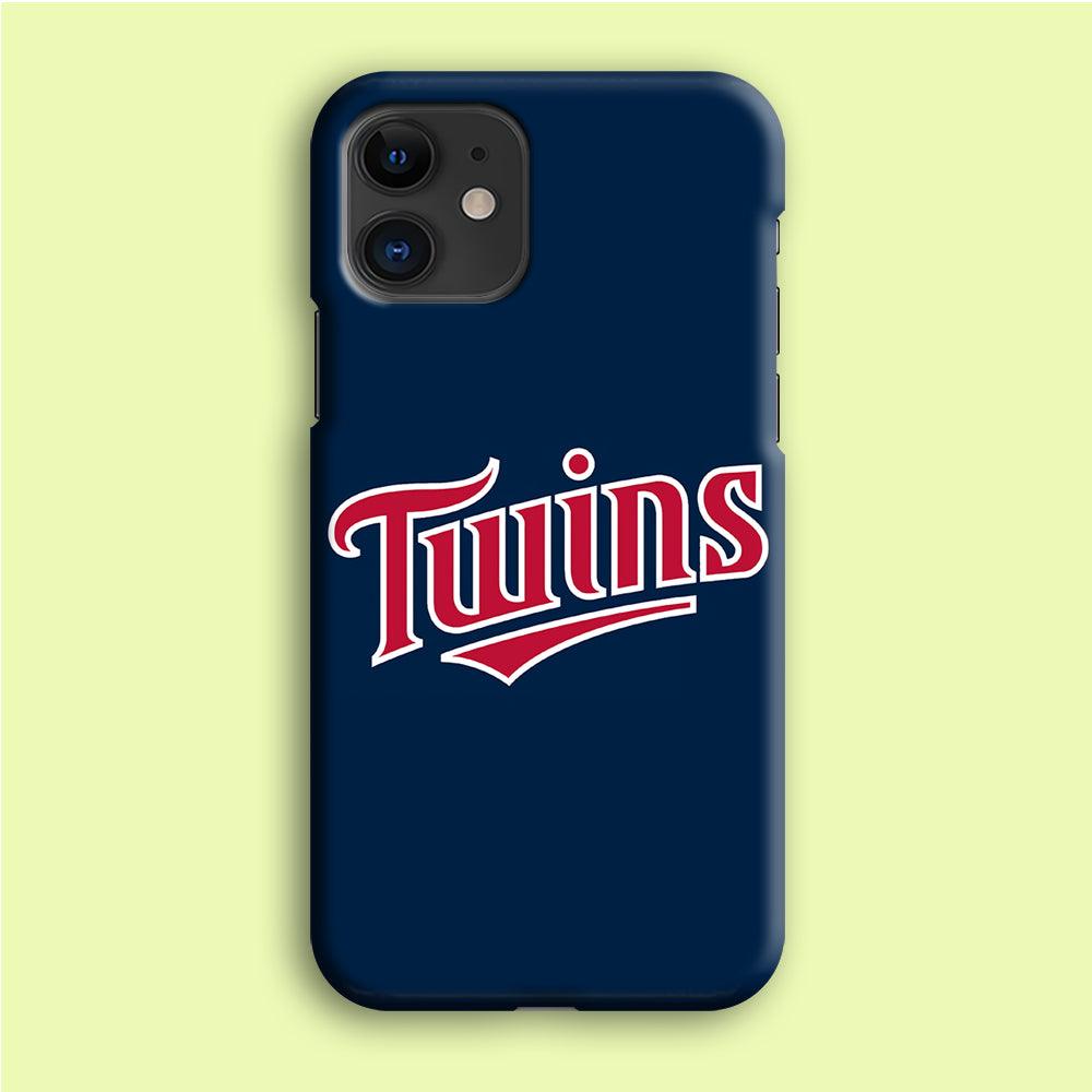Baseball Minnesota Twins MLB 001 iPhone 12 Mini Case-Plastic / Full Wrap (3D Case)-Xtracase