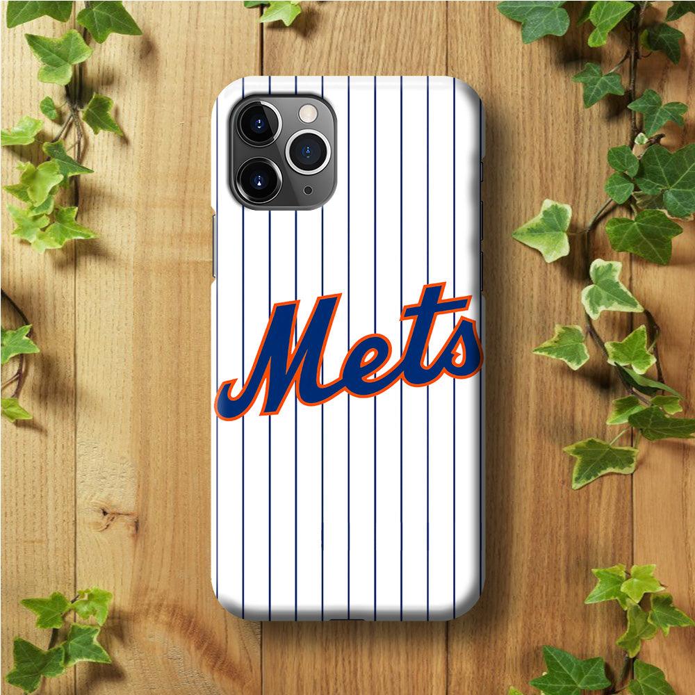 Baseball New York Mets MLB 001 iPhone 11 Pro Max Case-Plastic / Full Wrap (3D Case)-Xtracase