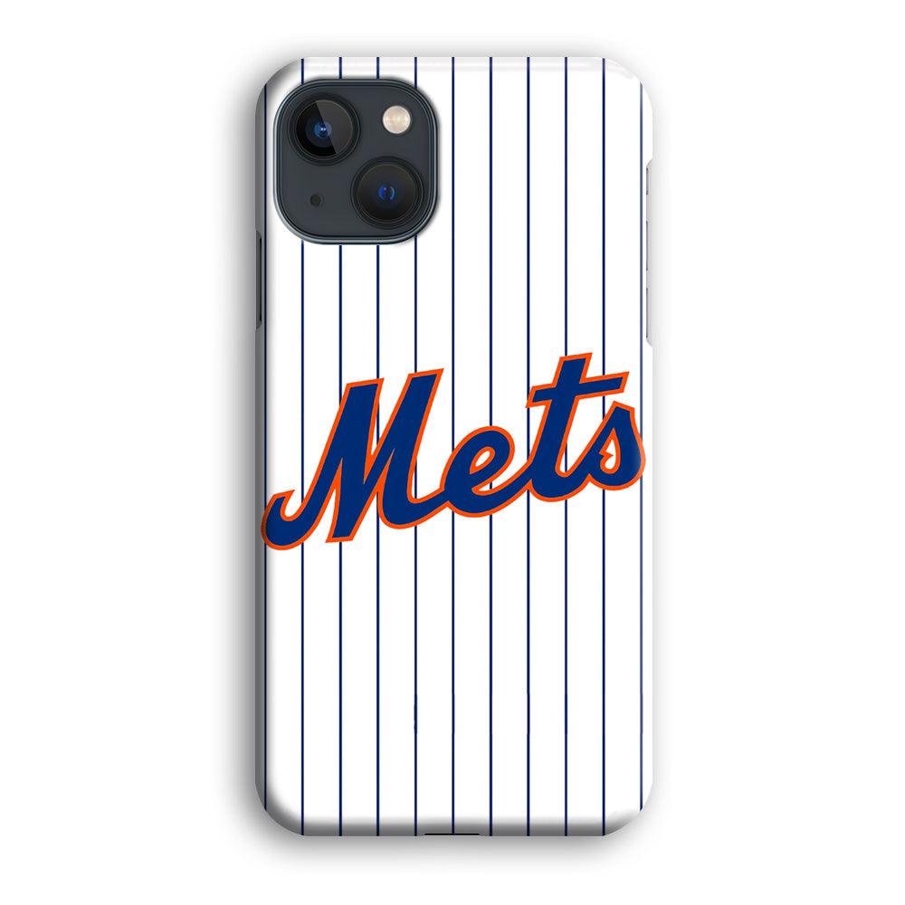 Baseball New York Mets MLB 001 iPhone 13 Case-Plastic / Full Wrap (3D Case)-Xtracase