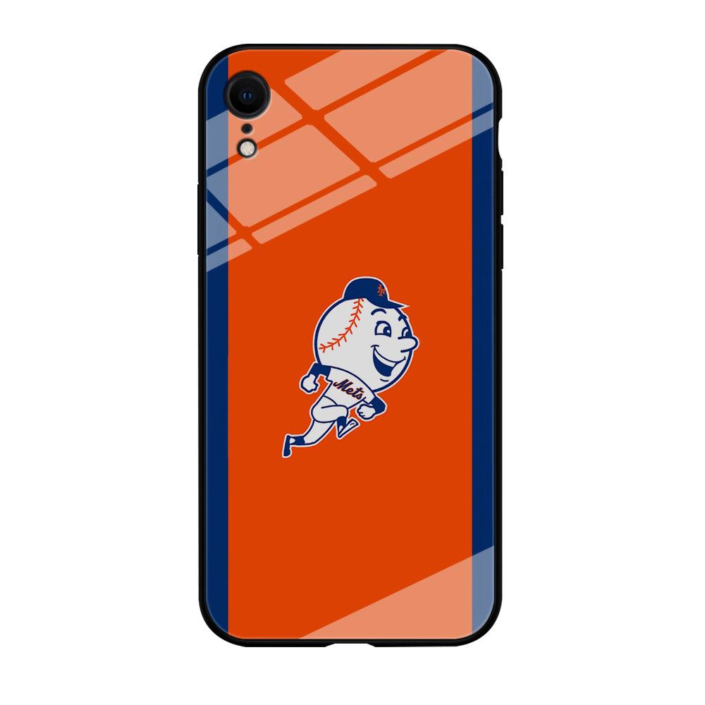Baseball New York Mets MLB 002 iPhone XR Case-Tempered Glass Case-Xtracase