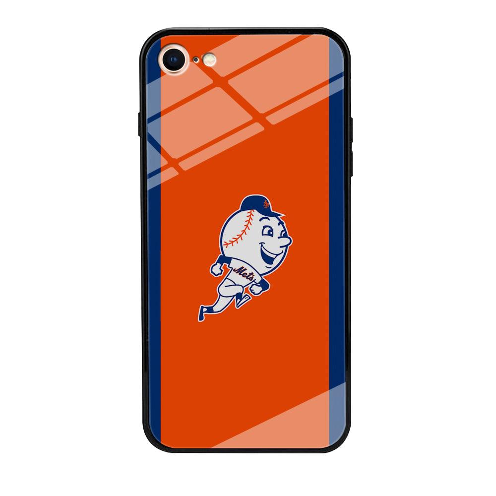 Baseball New York Mets MLB 002 iPhone 8 Case-Tempered Glass Case-Xtracase