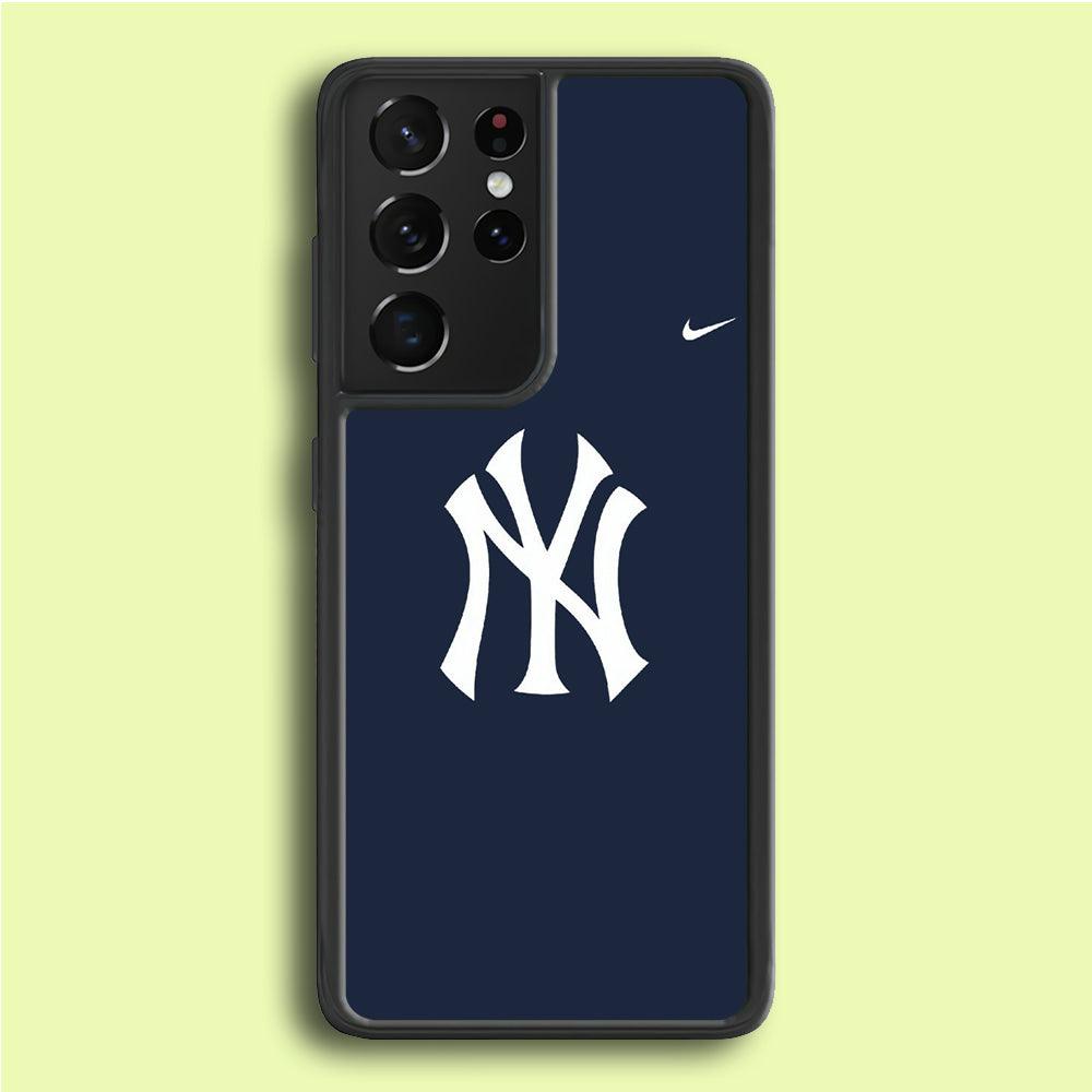 Baseball Oakland Athletics MLB 001 Samsung Galaxy S21 Ultra Case-Rubber / White (2D Case)-Xtracase