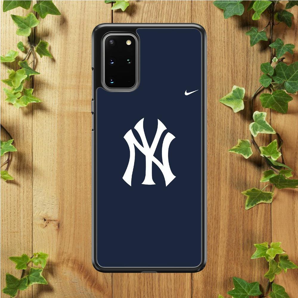 Baseball New York Yankees MLB 002 Samsung Galaxy S20 Plus Case-Rubber / Black (2D Case)-Xtracase