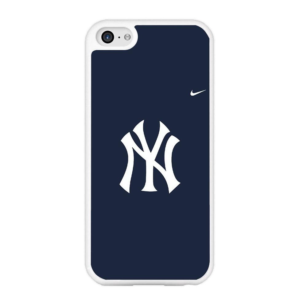 Baseball New York Yankees MLB 002 iPhone 5 | 5s Case-Rubber / White (2D Case)-Xtracase