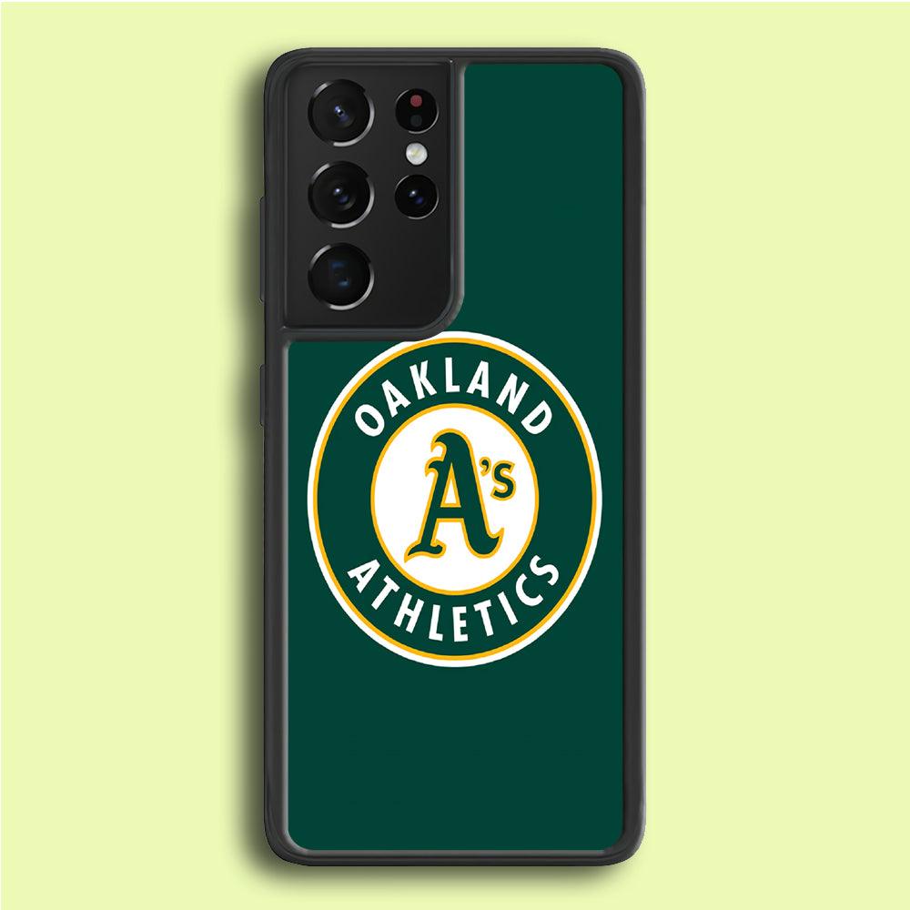 Baseball Oakland Athletics MLB 001 Samsung Galaxy S21 Ultra Case-Plastic / Full Wrap (3D Case)-Xtracase