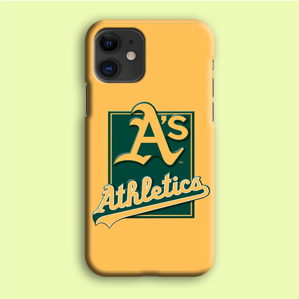 Baseball Oakland Athletics MLB 002 iPhone 12 Case-Plastic / Full Wrap (3D Case)-Xtracase