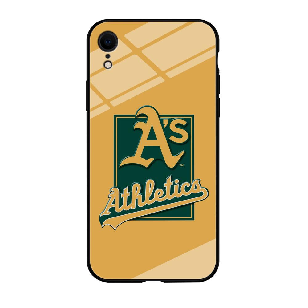 Baseball Oakland Athletics MLB 002 iPhone XR Case-Tempered Glass Case-Xtracase