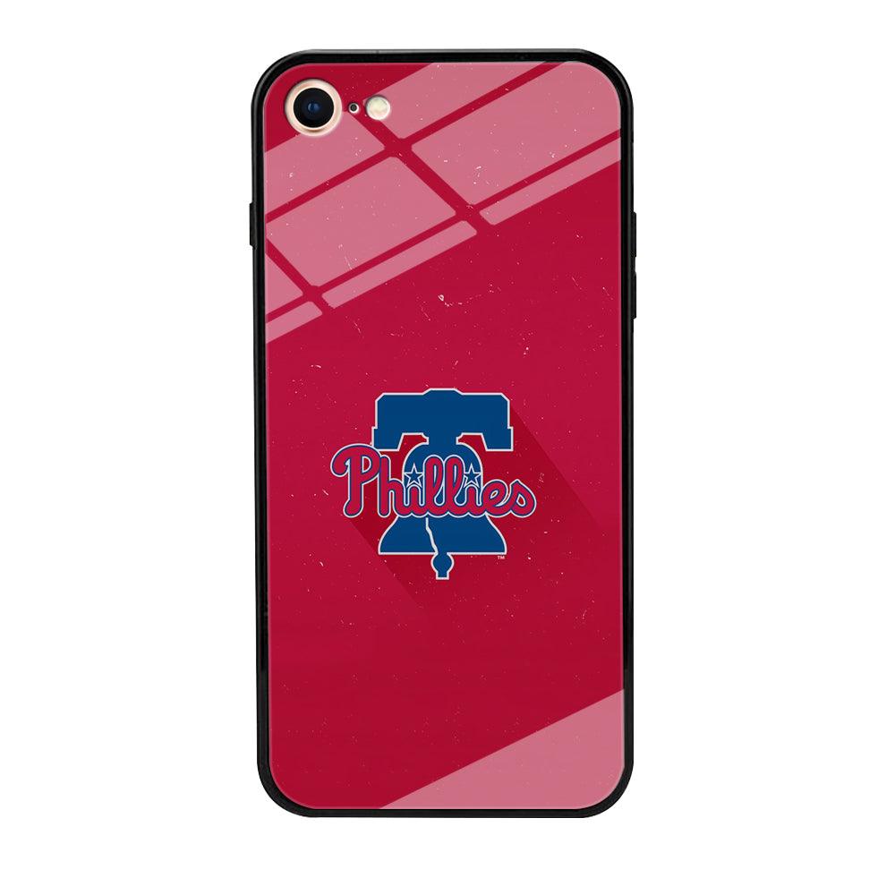 Baseball Philadelphia Phillies MLB 001 iPhone 8 Case-Tempered Glass Case-Xtracase