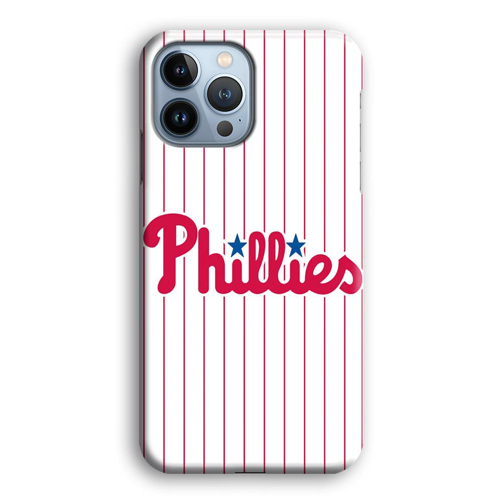 Baseball Philadelphia Phillies MLB 002 iPhone 13 Pro Max Case-Plastic / Full Wrap (3D Case)-Xtracase