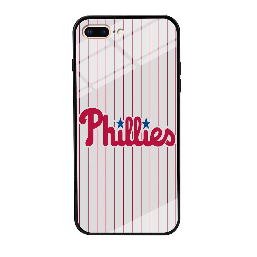 Baseball Philadelphia Phillies MLB 002 iPhone 8 Plus Case-Tempered Glass Case-Xtracase