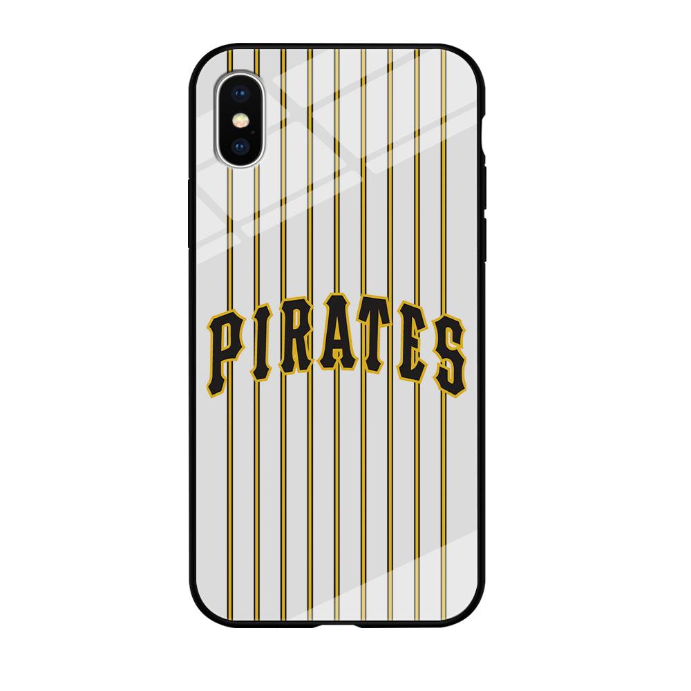 Baseball Pittsburgh Pirates MLB 001 iPhone X Case-Tempered Glass Case-Xtracase