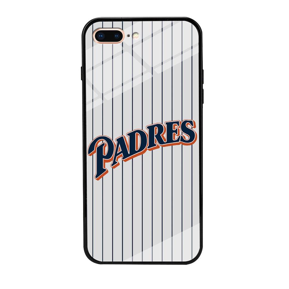 Baseball San Diego Padres MLB 001 iPhone 8 Plus Case-Tempered Glass Case-Xtracase