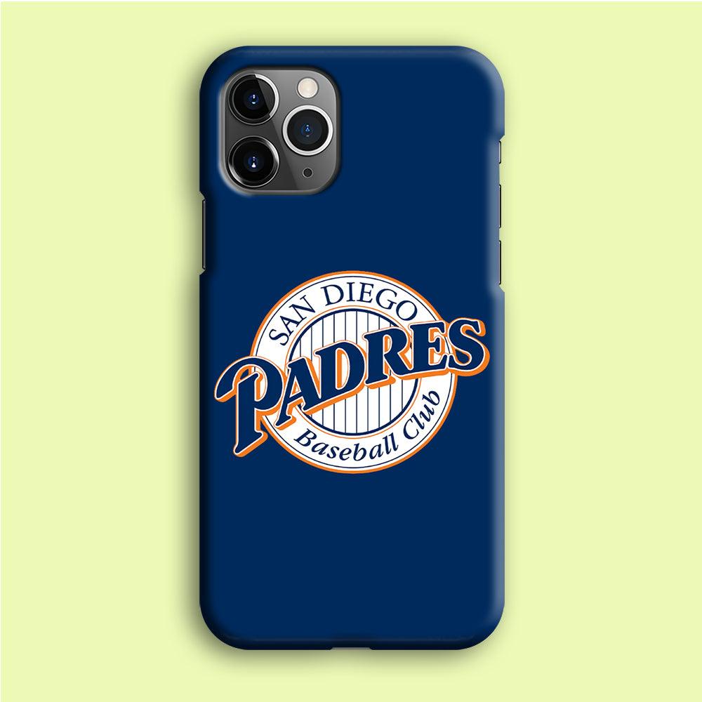 Baseball San Diego Padres MLB 002 iPhone 12 Pro Case-Plastic / Full Wrap (3D Case)-Xtracase