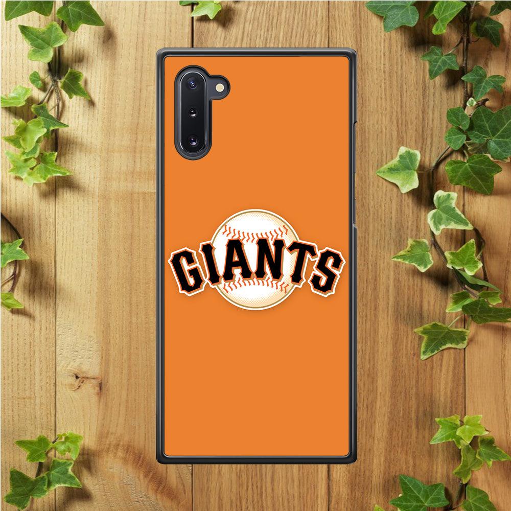 Baseball San Francisco Giants MLB 001 Samsung Galaxy Note 10 Case-Rubber / White (2D Case)-Xtracase