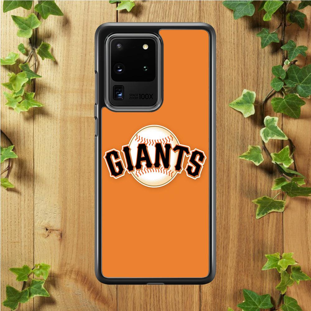 Baseball San Francisco Giants MLB 001 Samsung Galaxy S20 Ultra Case-Rubber / White (2D Case)-Xtracase