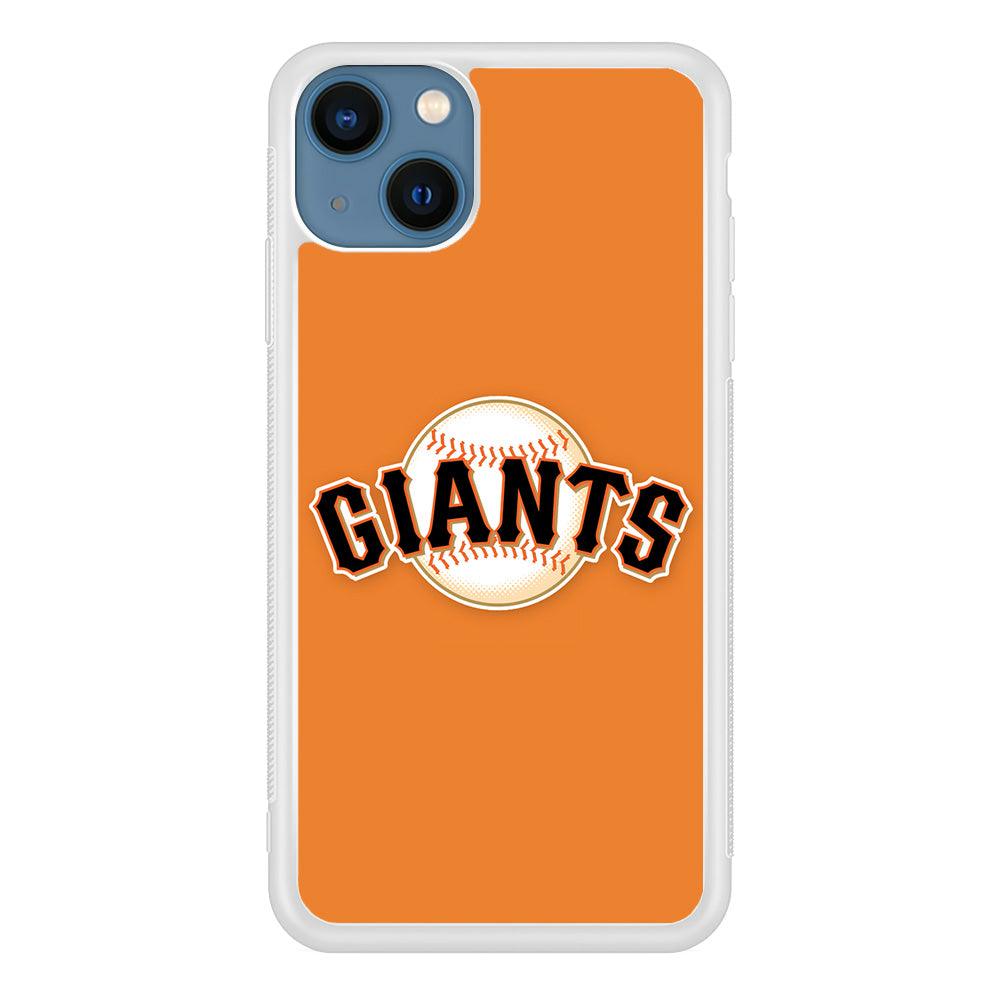 Baseball San Francisco Giants MLB 001 iPhone 13 Case-Rubber / White (2D Case)-Xtracase