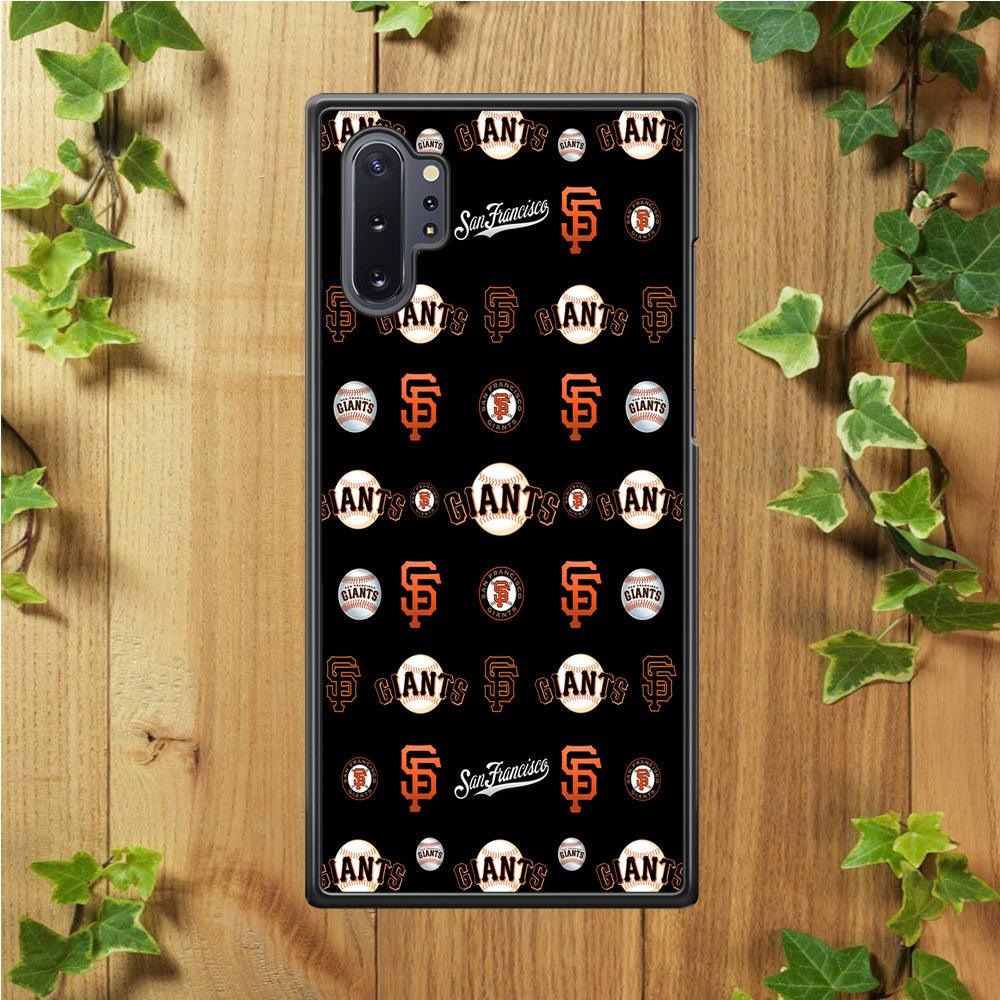 Baseball San Francisco Giants MLB 002 Samsung Galaxy Note 10 Plus Case-Rubber / White (2D Case)-Xtracase