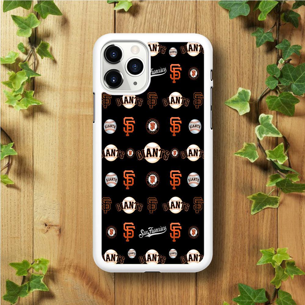 Baseball San Francisco Giants MLB 002 iPhone 11 Pro Case-Rubber / White (2D Case)-Xtracase