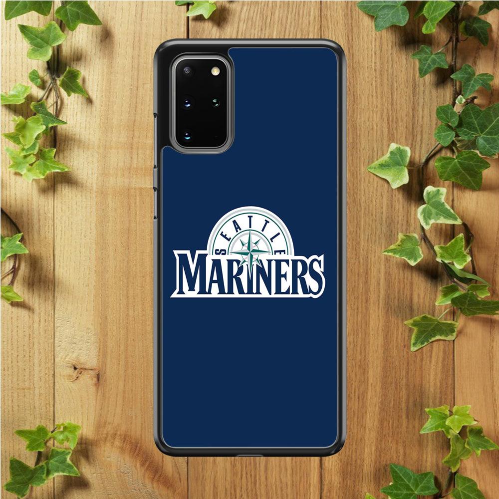 Baseball Seattle Mariners MLB 001 Samsung Galaxy S20 Plus Case-Rubber / Black (2D Case)-Xtracase