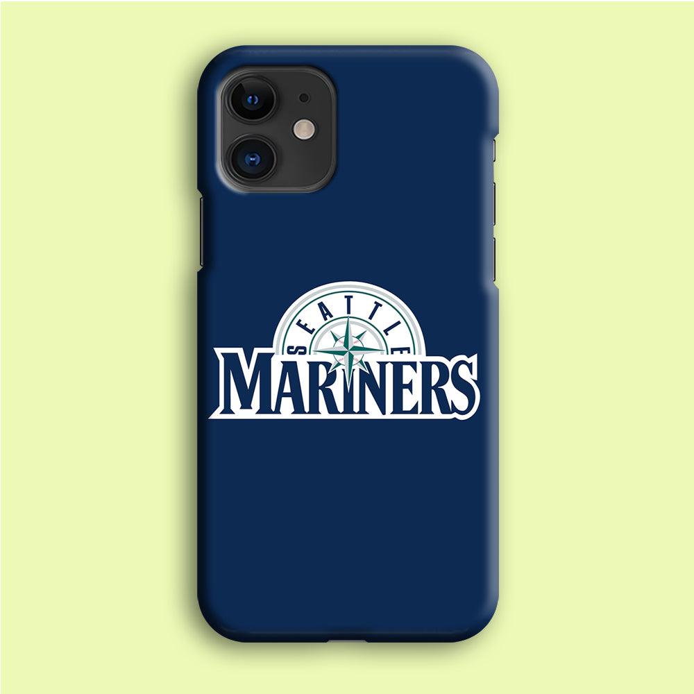 Baseball Seattle Mariners MLB 001 iPhone 12 Case-Plastic / Full Wrap (3D Case)-Xtracase