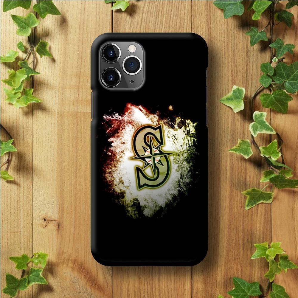 Baseball Seattle Mariners MLB 002 iPhone 11 Pro Case-Plastic / Full Wrap (3D Case)-Xtracase