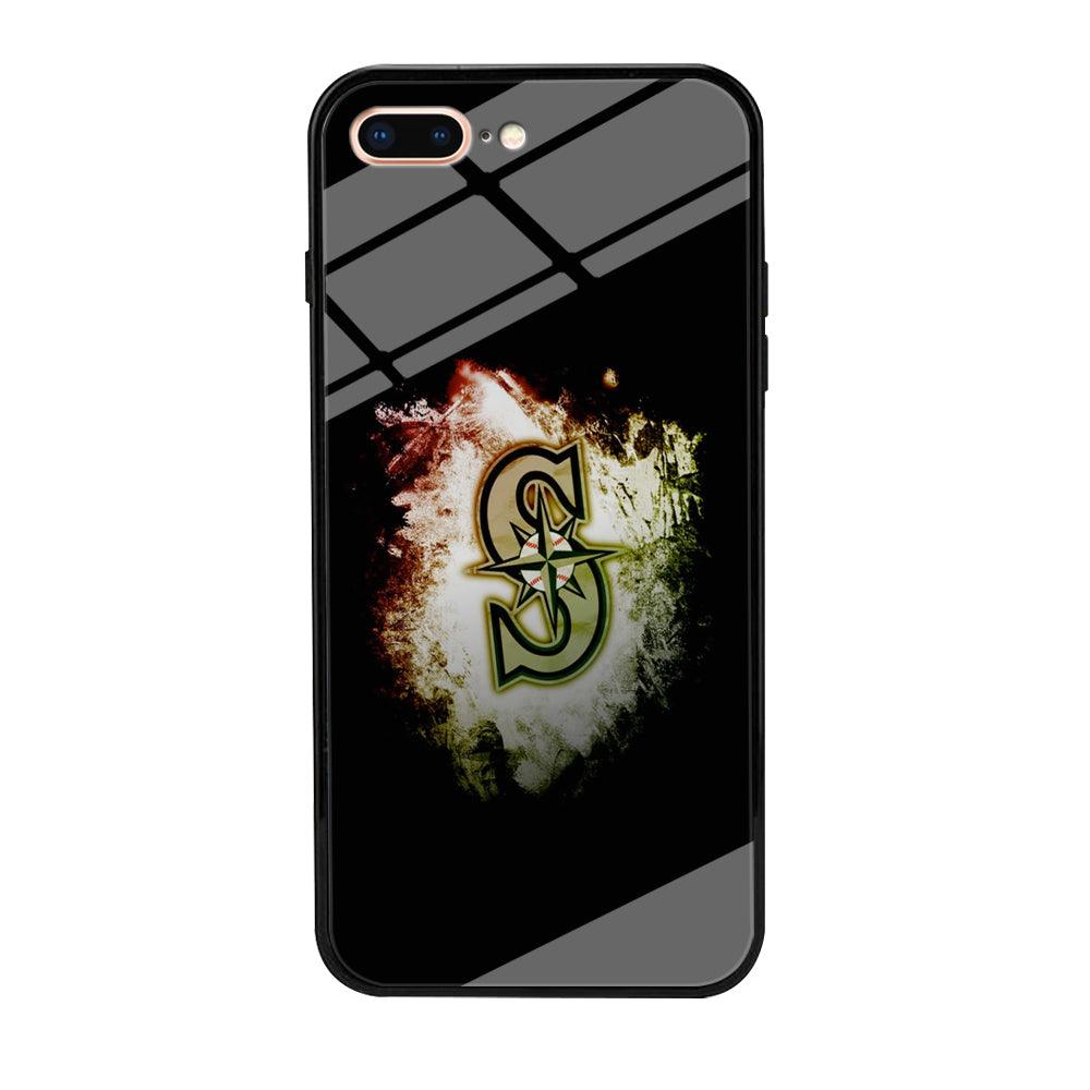 Baseball Seattle Mariners MLB 002 iPhone 8 Plus Case-Tempered Glass Case-Xtracase