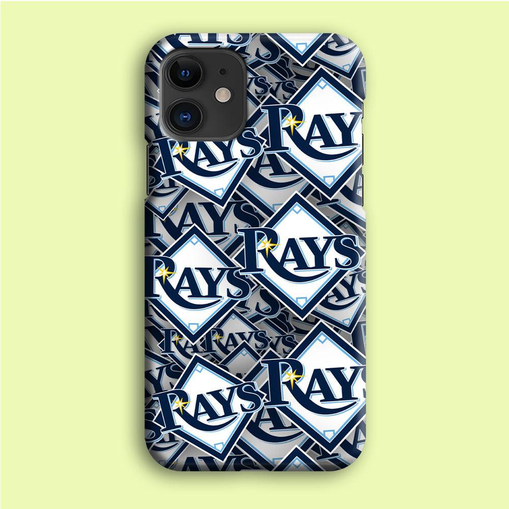 Baseball Tampa Bay Rays MLB 002 iPhone 12 Case-Plastic / Full Wrap (3D Case)-Xtracase