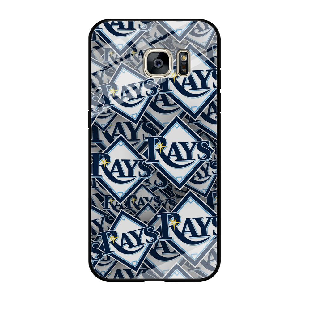 Baseball Tampa Bay Rays MLB 002 Samsung Galaxy S7 Edge Case-Tempered Glass Case-Xtracase