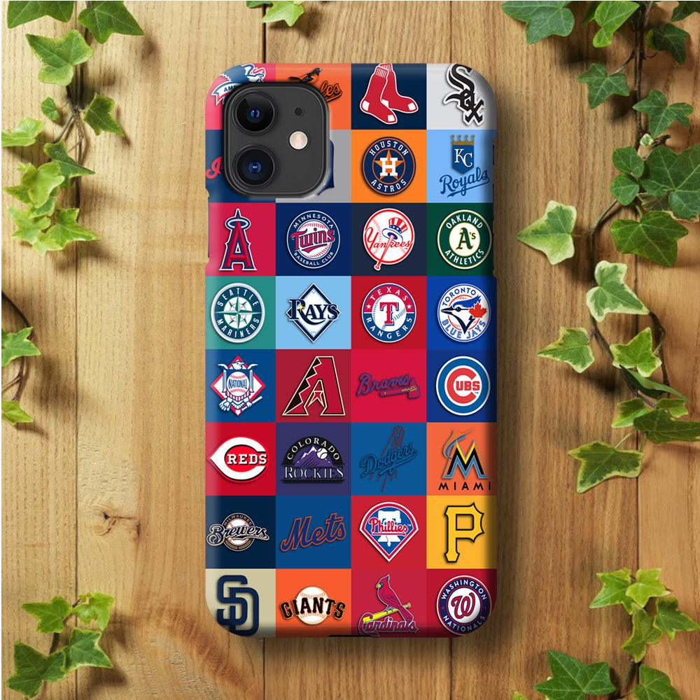 Baseball Teams MLB iPhone 11 Case-Plastic / Full Wrap (3D Case)-Xtracase