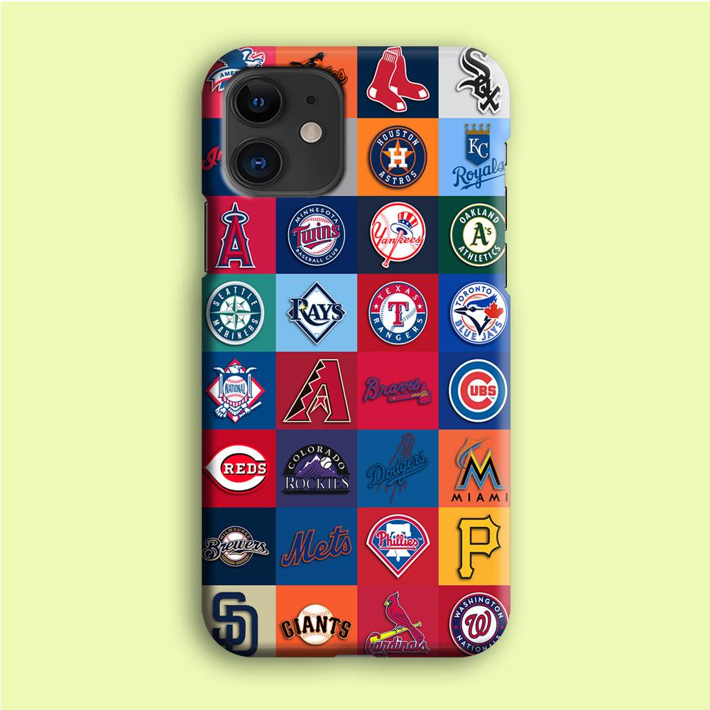 Baseball Teams MLB iPhone 12 Case-Plastic / Full Wrap (3D Case)-Xtracase