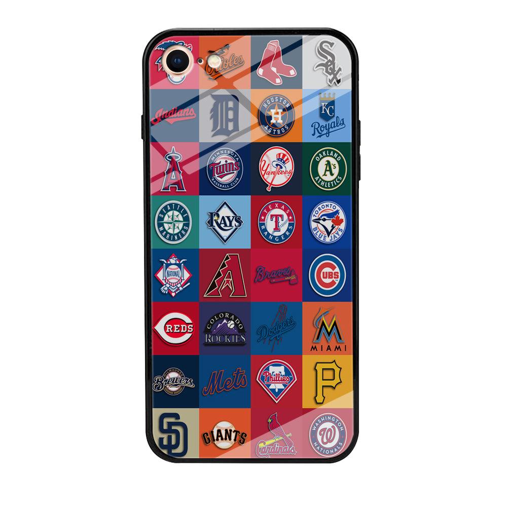 Baseball Teams MLB iPhone 7 Case-Tempered Glass Case-Xtracase