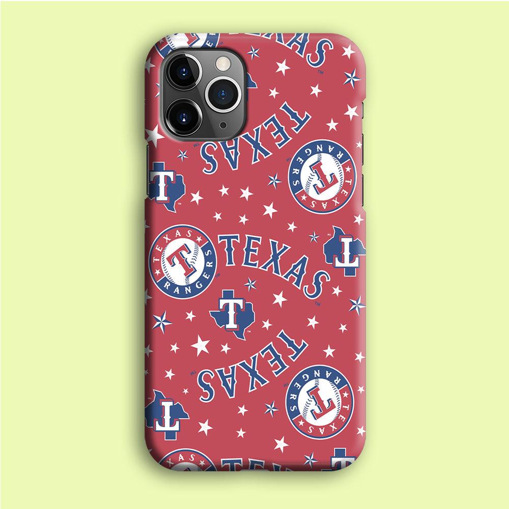 Baseball Texas Rangers MLB 001 iPhone 12 Pro Case-Plastic / Full Wrap (3D Case)-Xtracase
