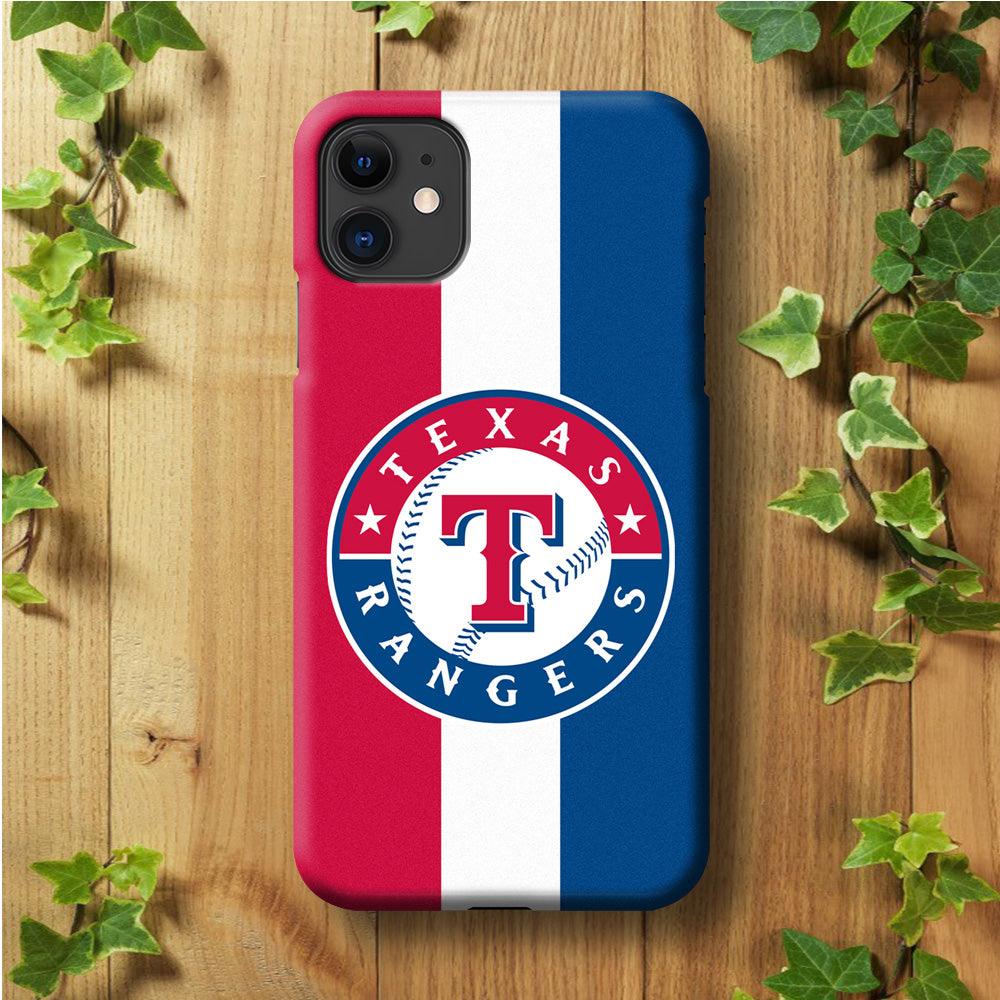 Baseball Texas Rangers MLB 002 iphone 11 Case-Plastic / Full Wrap (3D Case)-Xtracase