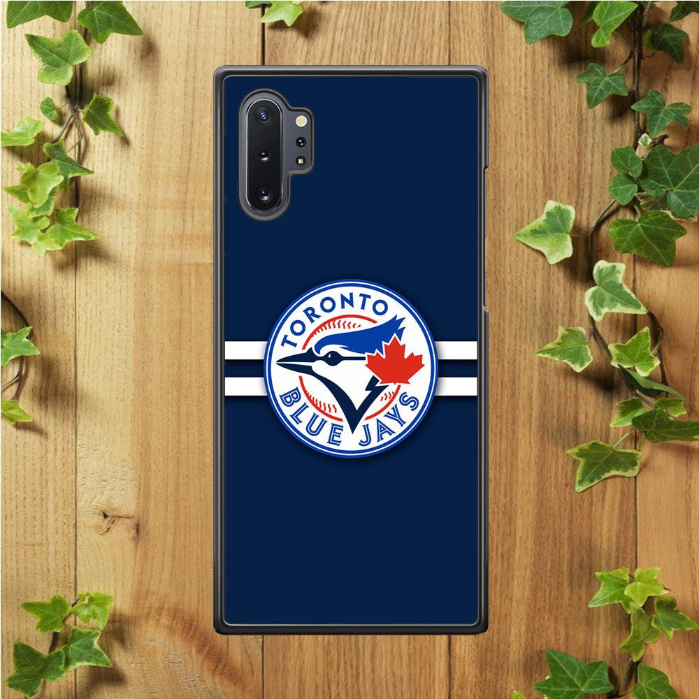 Baseball Toronto Blue Jays MLB 001 Samsung Galaxy Note 10 Plus Case-Rubber / White (2D Case)-Xtracase