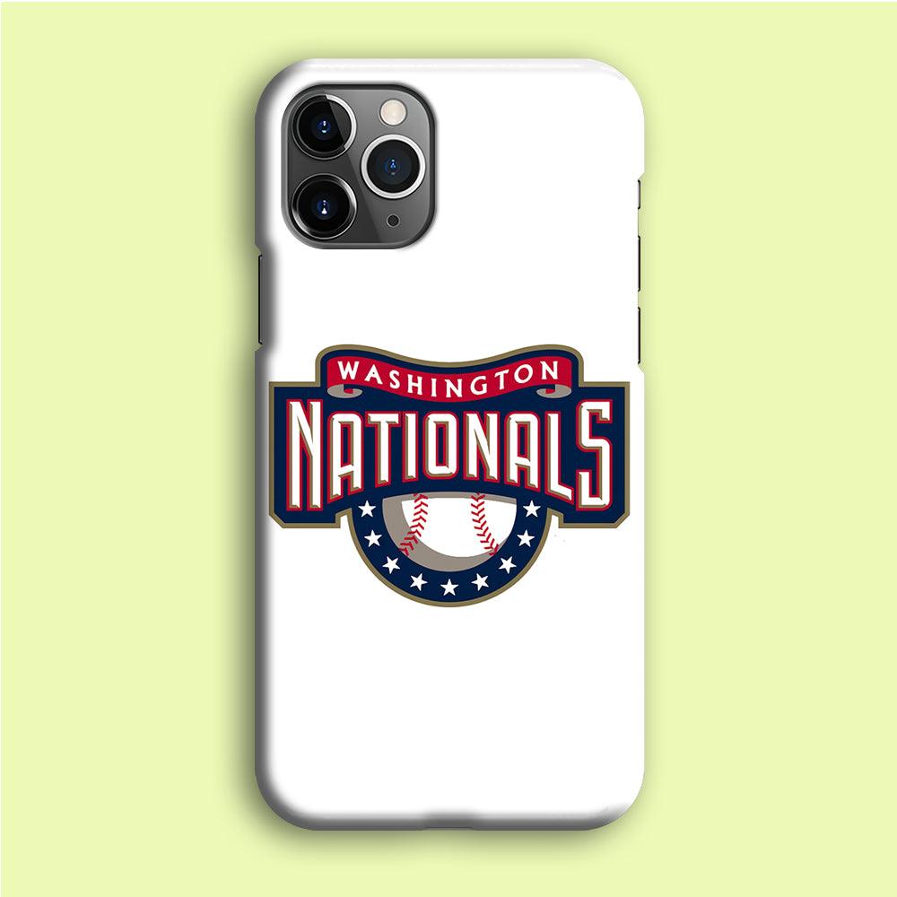 Baseball Washington Nationals MLB 001 iPhone 12 Pro Max Case-Plastic / Full Wrap (3D Case)-Xtracase