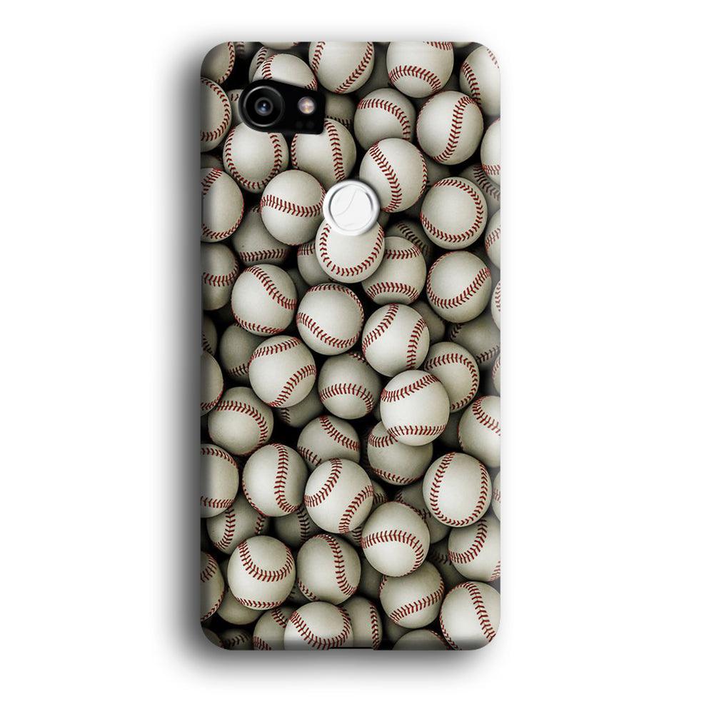 Baseball Ball Pattern Google Pixel 2 XL 3D Case-Xtracase