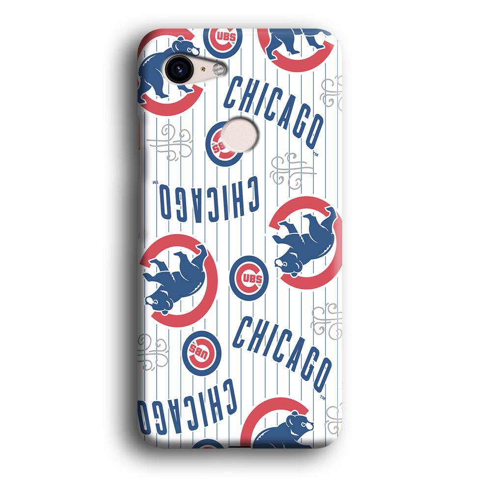 Baseball Chicago Cubs MLB 002 Google Pixel 3 3D Case-Xtracase