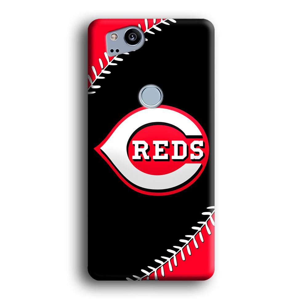 Baseball Cincinnati Reds MLB 002 Google Pixel 2 3D Case-Xtracase