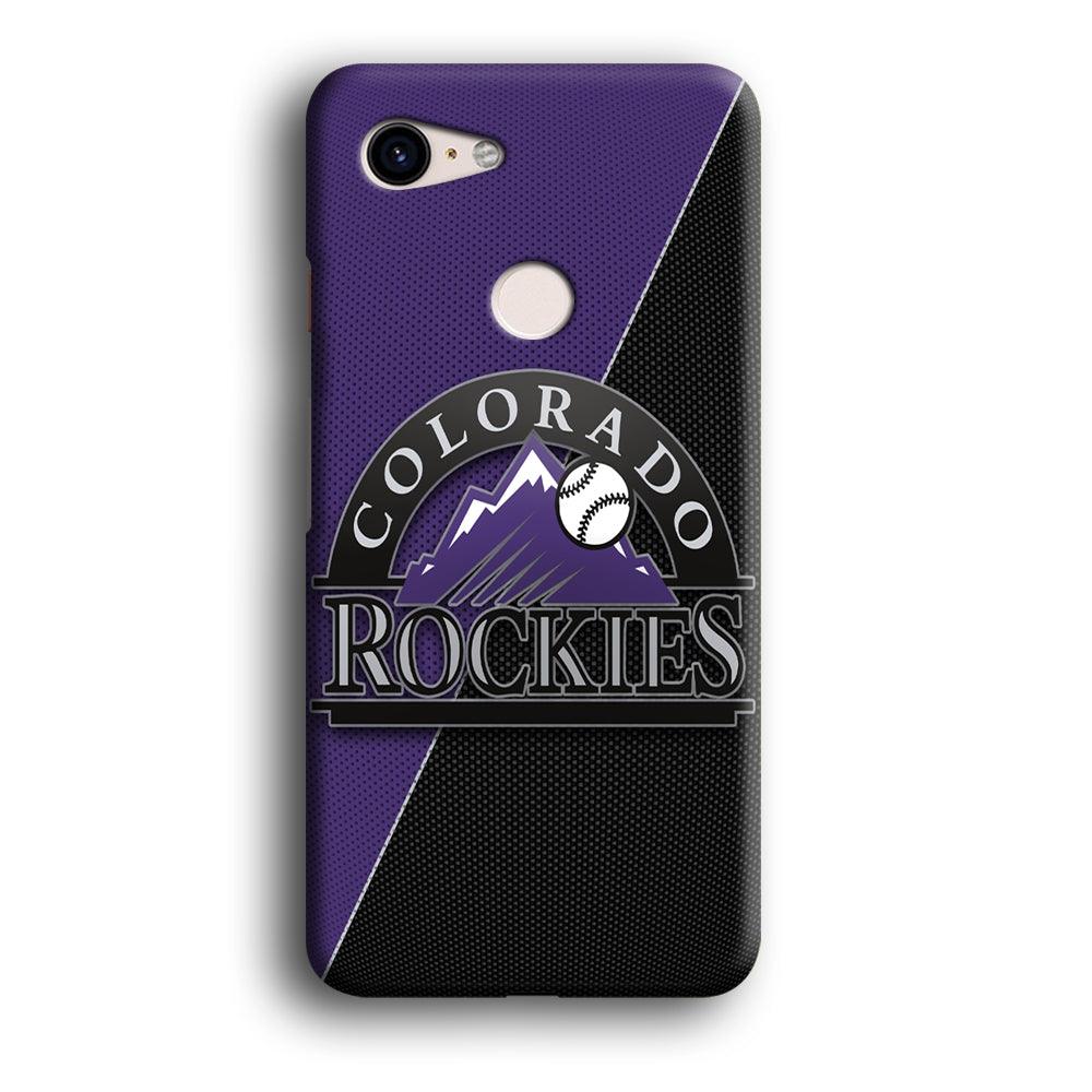 Baseball Colorado Rockies MLB 001 Google Pixel 3 3D Case-Xtracase
