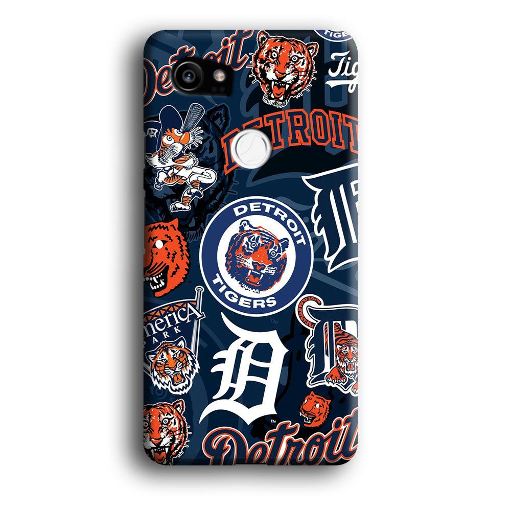 Baseball Detroit Tigers MLB 002 Google Pixel 2 XL 3D Case-Xtracase