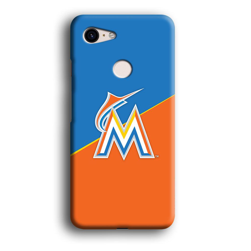 Baseball Miami Marlins MLB 002 Google Pixel 3 XL 3D Case-Xtracase