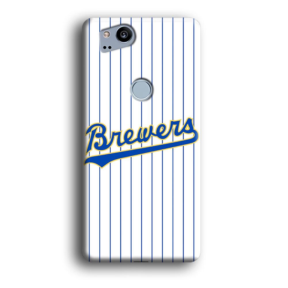 Baseball Milwaukee Brewers MLB 002 Google Pixel 2 3D Case-Xtracase