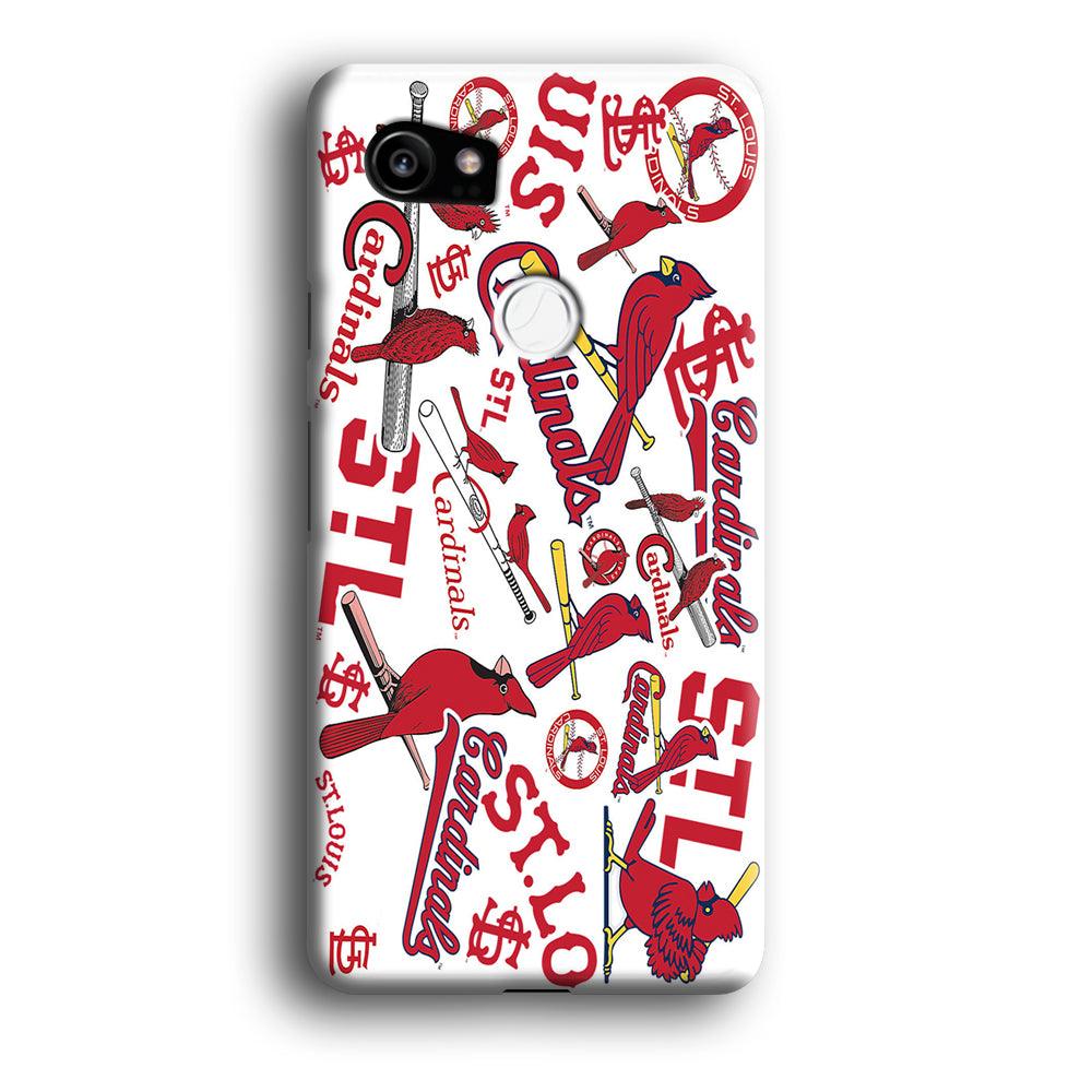 Baseball St. Louis Cardinals MLB 001 Google Pixel 2 XL 3D Case-Xtracase