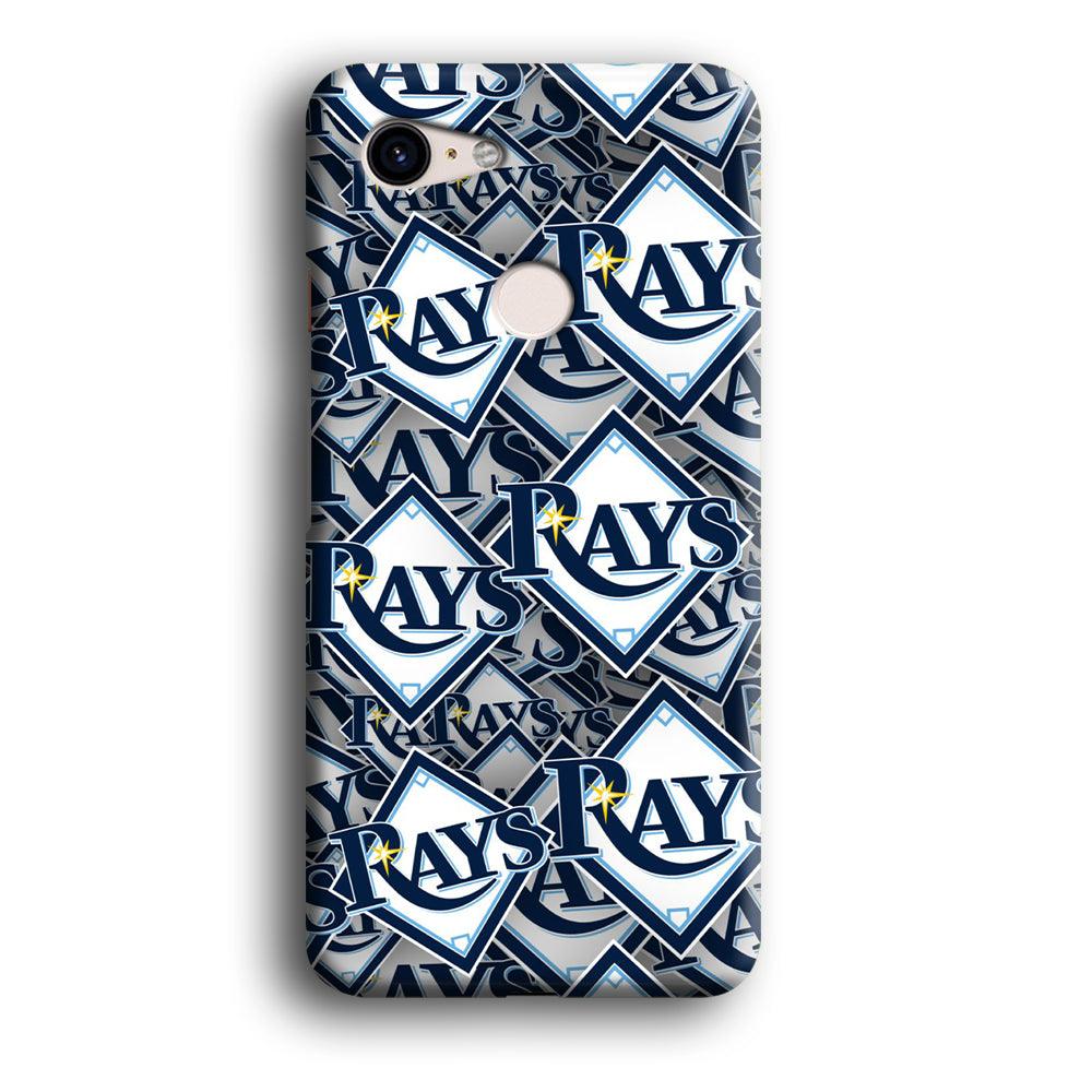 Baseball Tampa Bay Rays MLB 002 Google Pixel 3 XL 3D Case-Xtracase